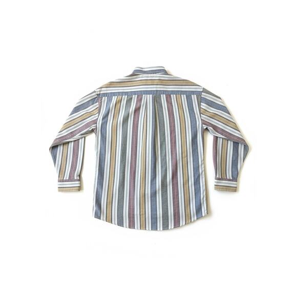 Loafers By Reed St James Mens Shirt Sz L Striped Wrinkle Resistant Long Sleeve - Picture 2 of 8